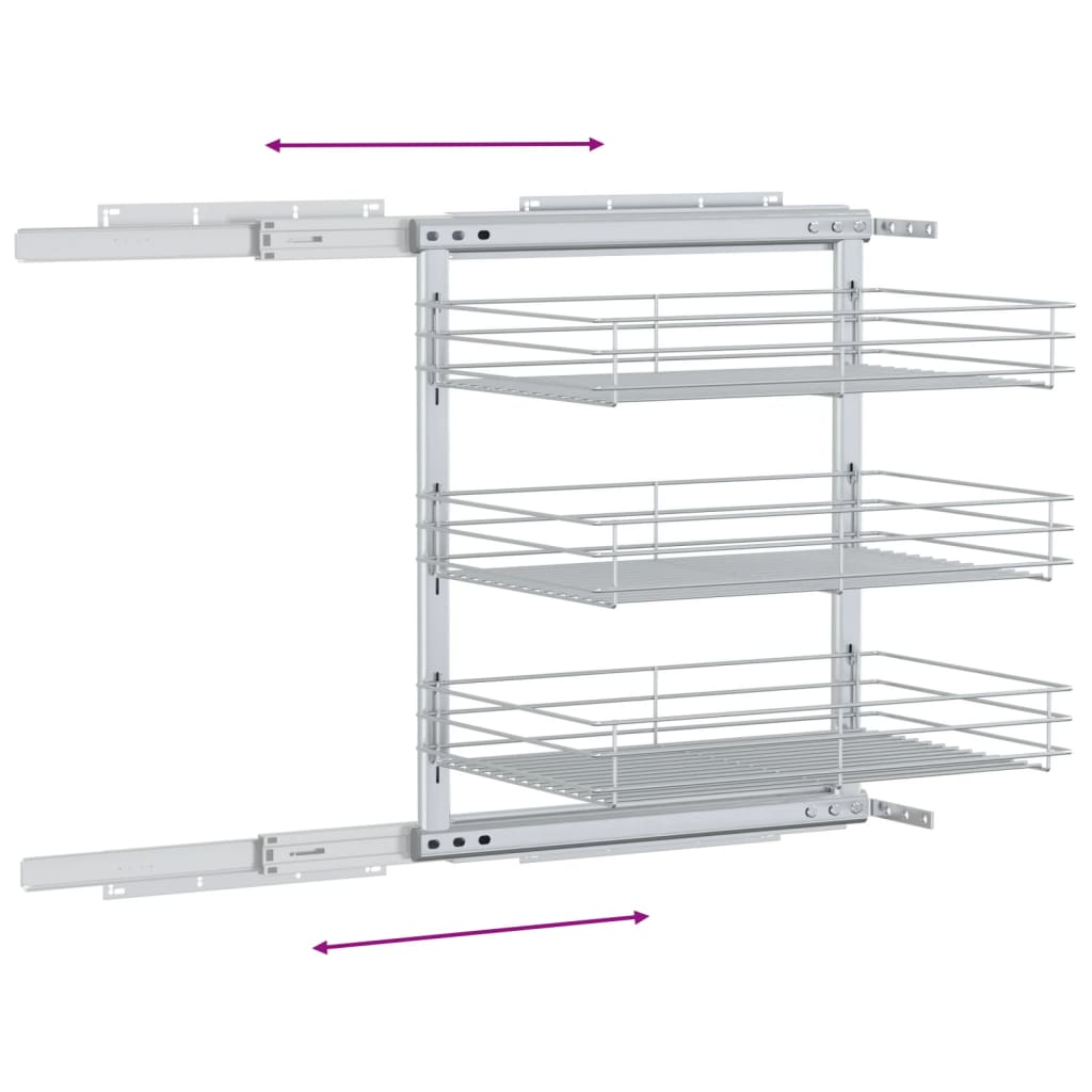 3-tier-pull-out-kitchen-wire-basket-silver-18-5-x13-8-x22 At Willow and Wine USA!