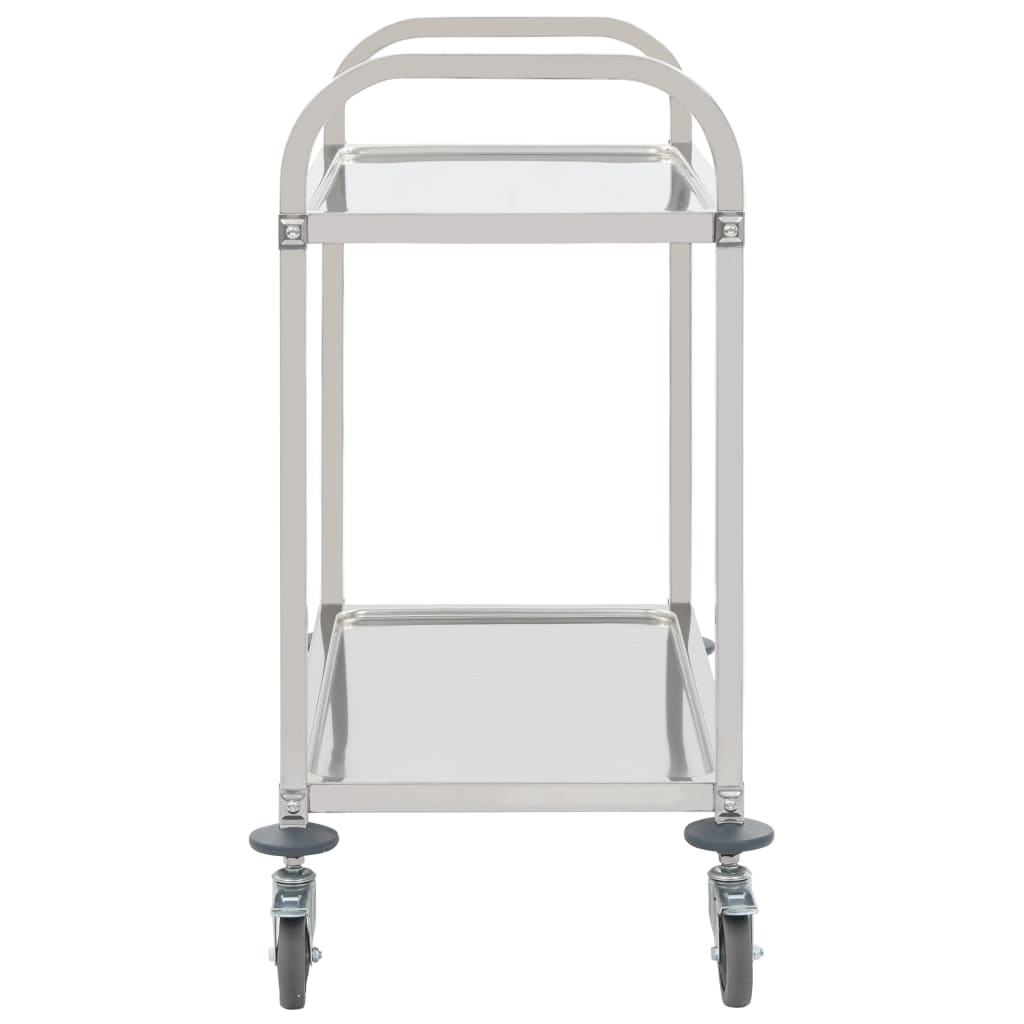 2-tier-kitchen-trolley-37-4-x17-7-x32-9-stainless-steel At Willow and Wine USA!