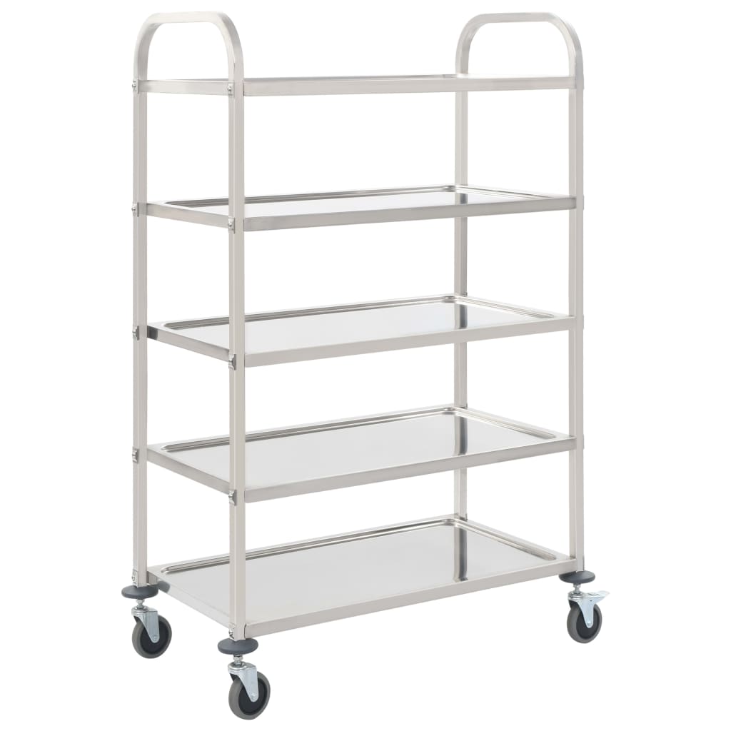 2-tier-kitchen-trolley-37-4-x17-7-x32-9-stainless-steel At Willow and Wine USA!