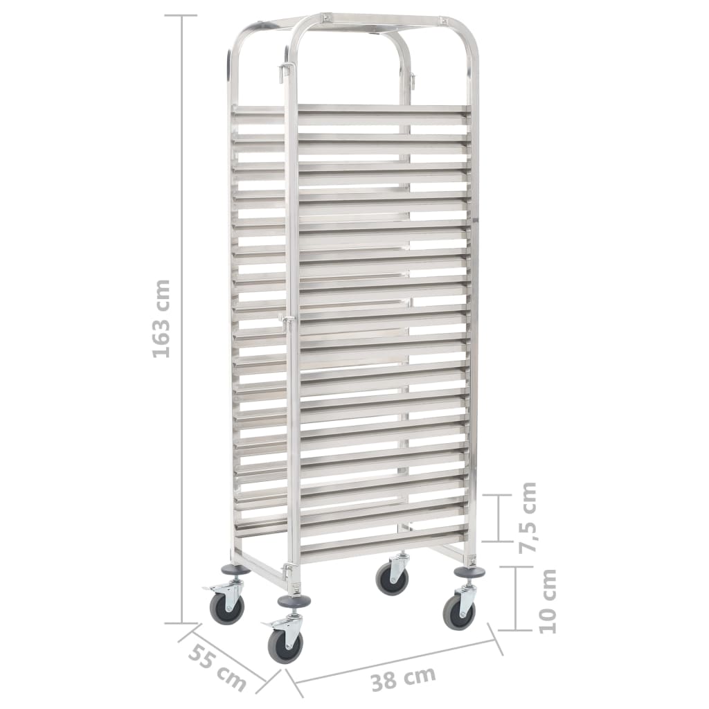 kitchen-trolley-for-16-trays-15-x21-7-x64-2-stainless-steel At Willow and Wine USA!