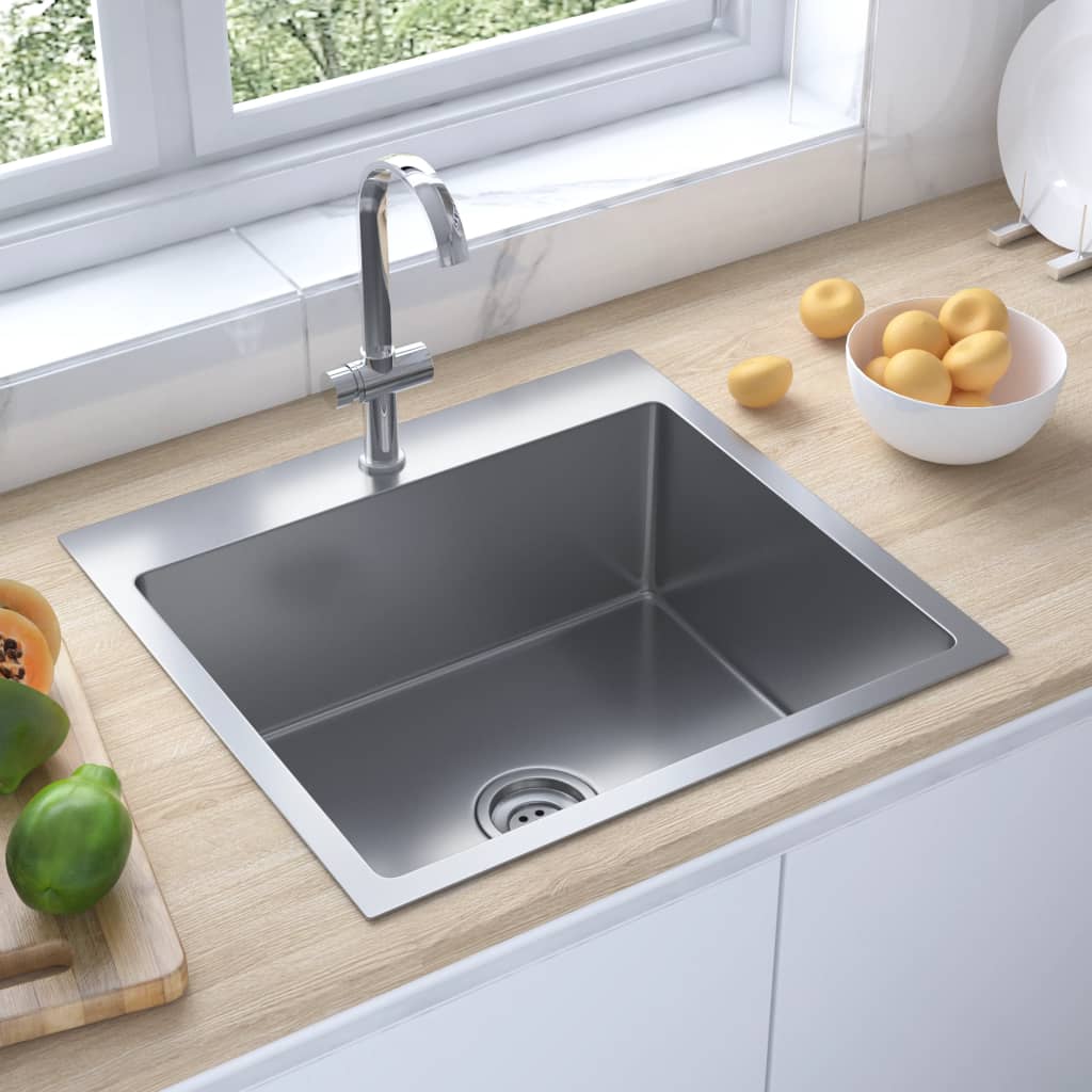 handmade-kitchen-sink-black-stainless-steel At Willow and Wine USA!