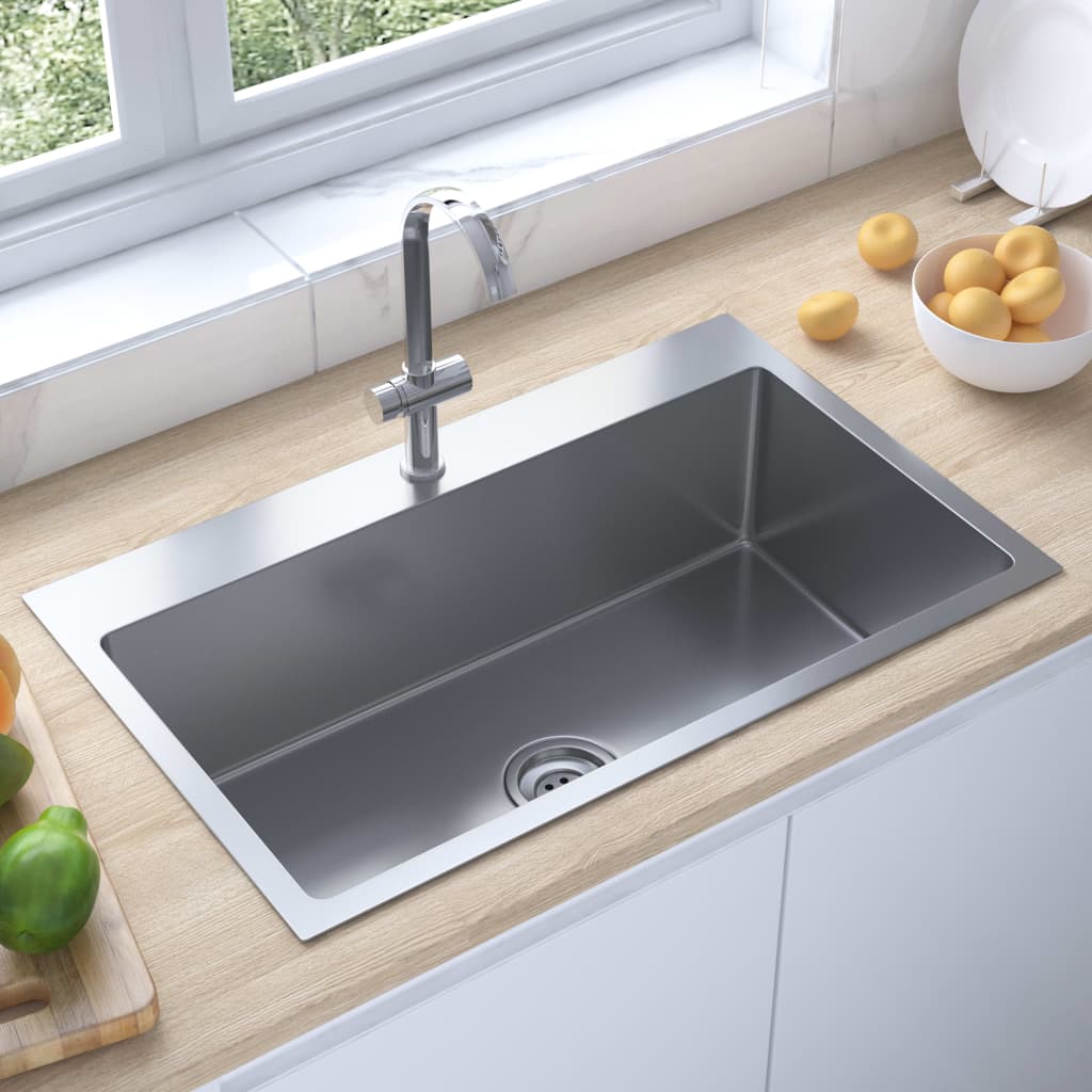 handmade-kitchen-sink-black-stainless-steel At Willow and Wine USA!