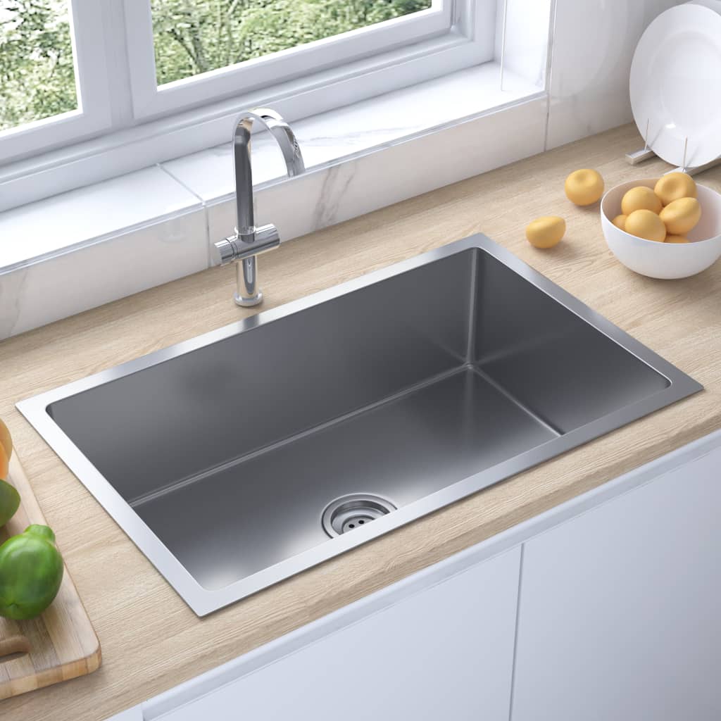 handmade-kitchen-sink-black-stainless-steel At Willow and Wine USA!