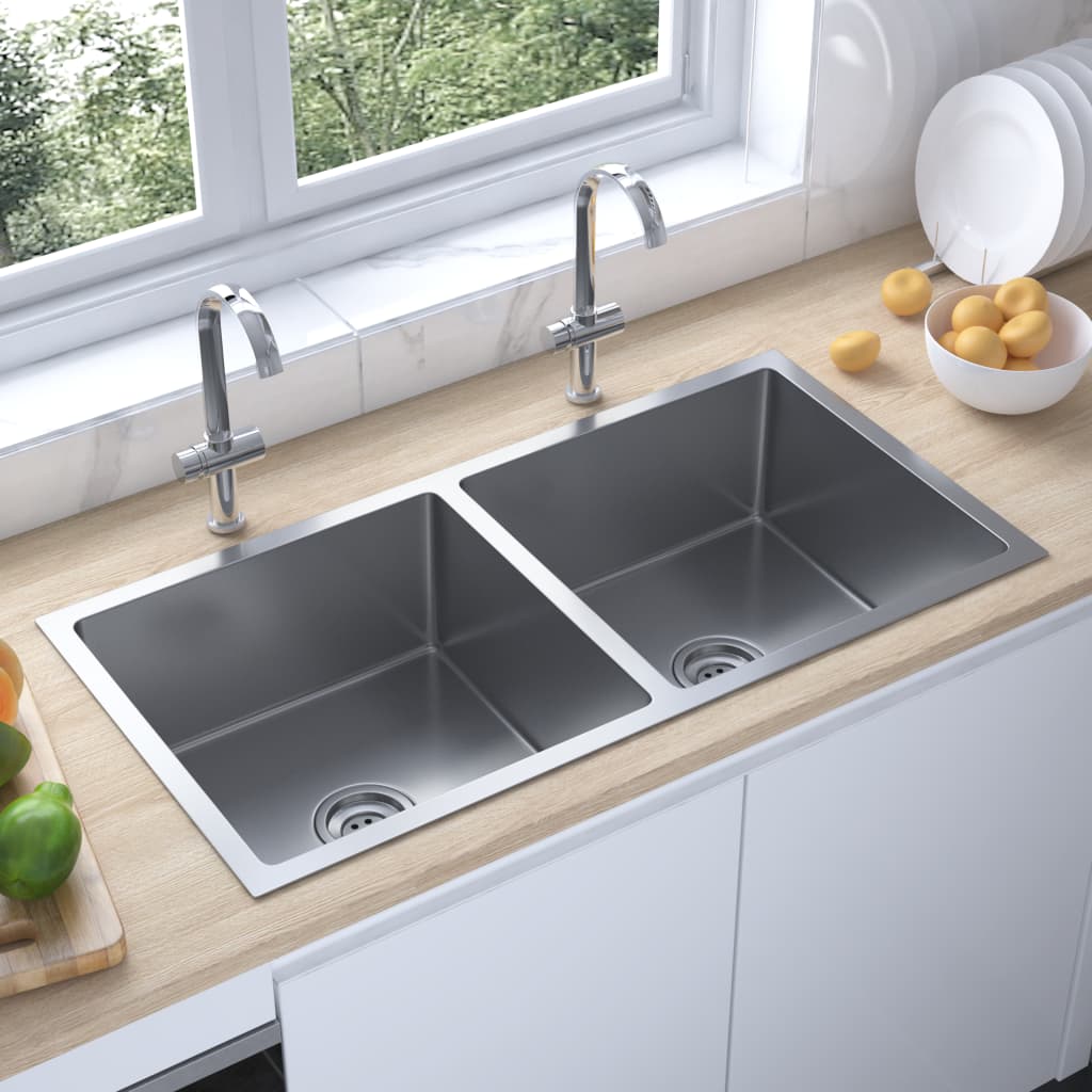 handmade-kitchen-sink-black-stainless-steel At Willow and Wine USA!