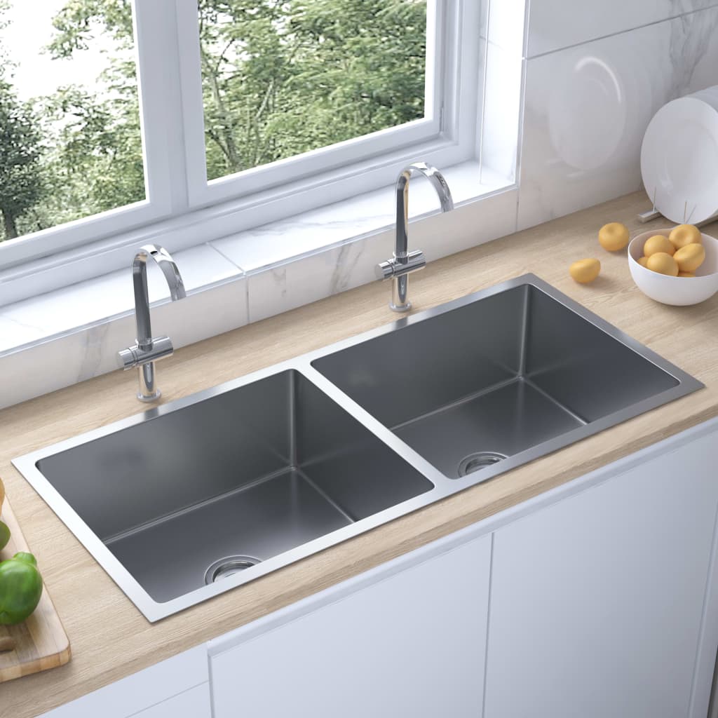 handmade-kitchen-sink-black-stainless-steel At Willow and Wine USA!