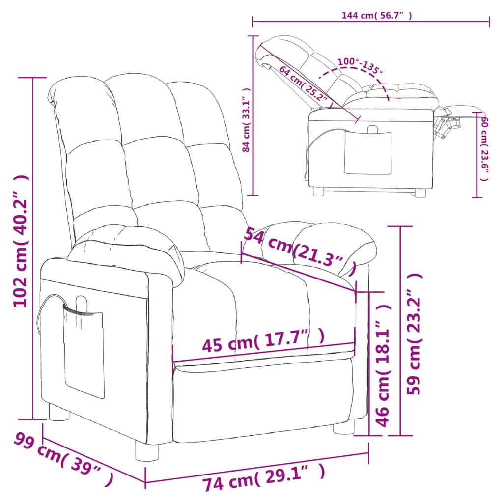 massage-chair-taupe-fabric At Willow and Wine USA!