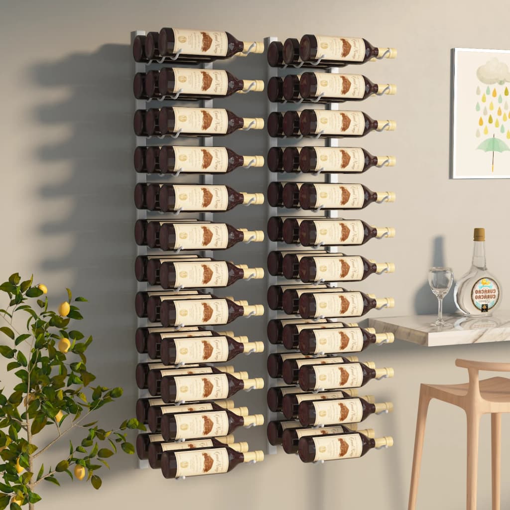 wall-mounted-wine-rack-for-36-bottles-2-pcs-gold-iron At Willow and Wine USA!