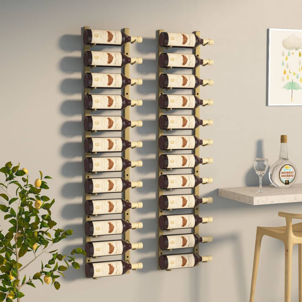 wall-mounted-wine-racks-for-12-bottles-2-pcs-black-iron At Willow and Wine USA!