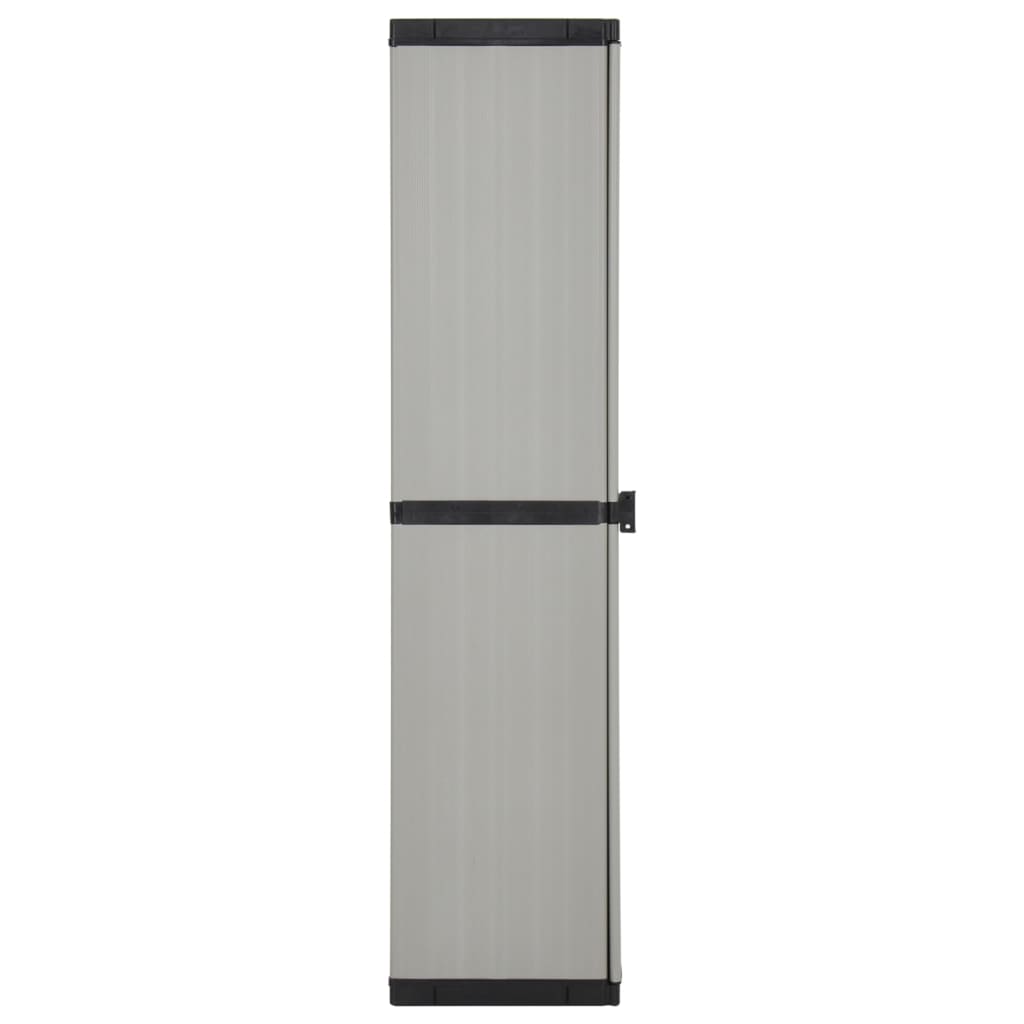 garden-storage-cabinet-with-3-shelves-gray-black-13-4-x15-7-x66-1 At Willow and Wine USA!