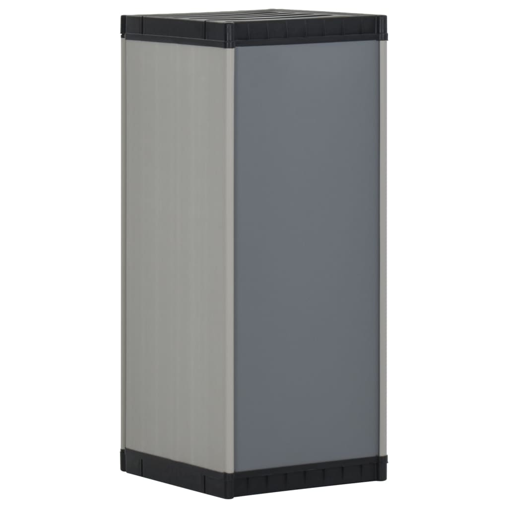 garden-storage-cabinet-with-1-shelf-gray-and-black-13-8-x15-7-x33-5 At Willow and Wine USA!