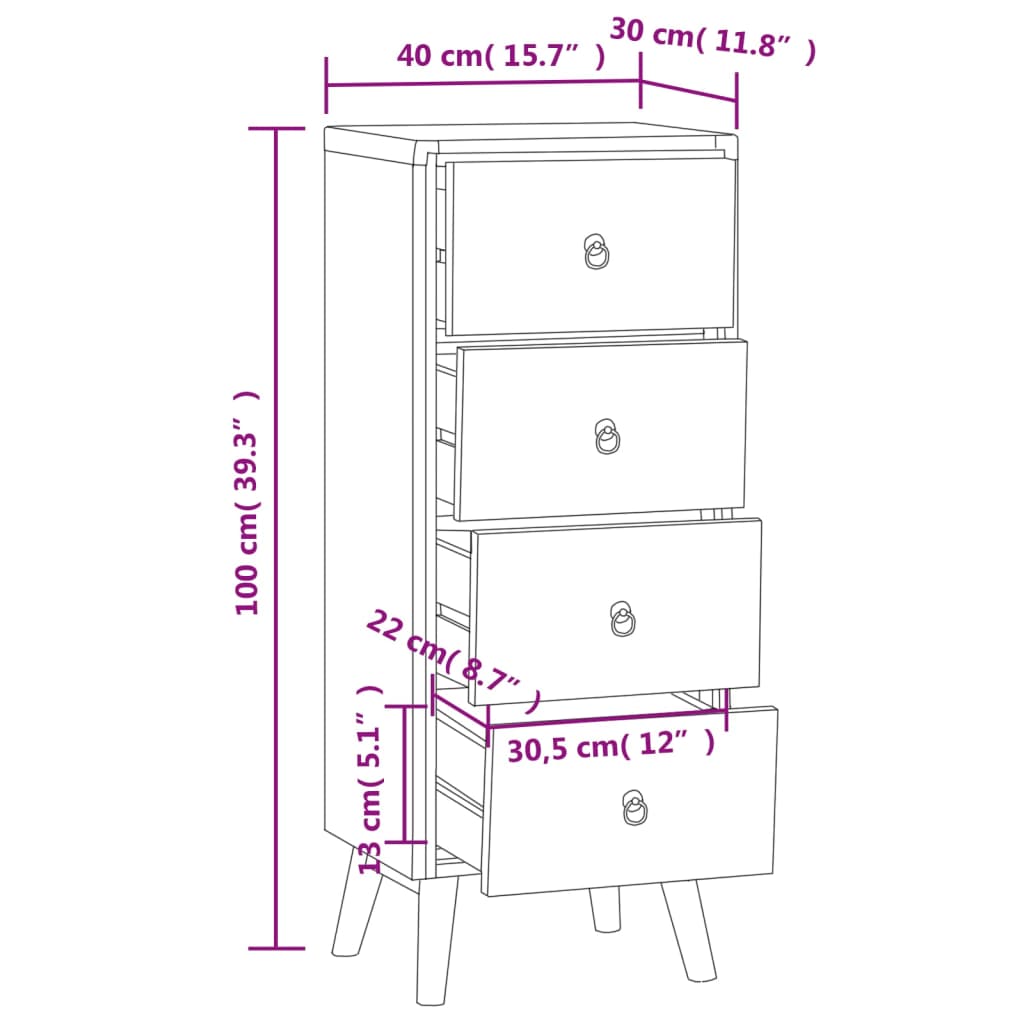 chest-of-drawers-15-7-x11-8-x39-4-solid-wood-teak At Willow and Wine USA!