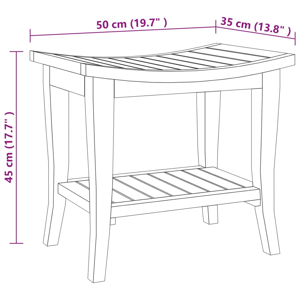 bathroom-side-table-19-7-x13-8-x17-7-solid-wood-teak At Willow and Wine USA!