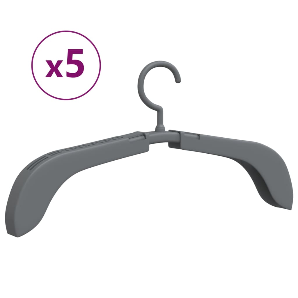 extendable-clothes-hangers-5-pcs-gray-817797 At Willow and Wine USA!