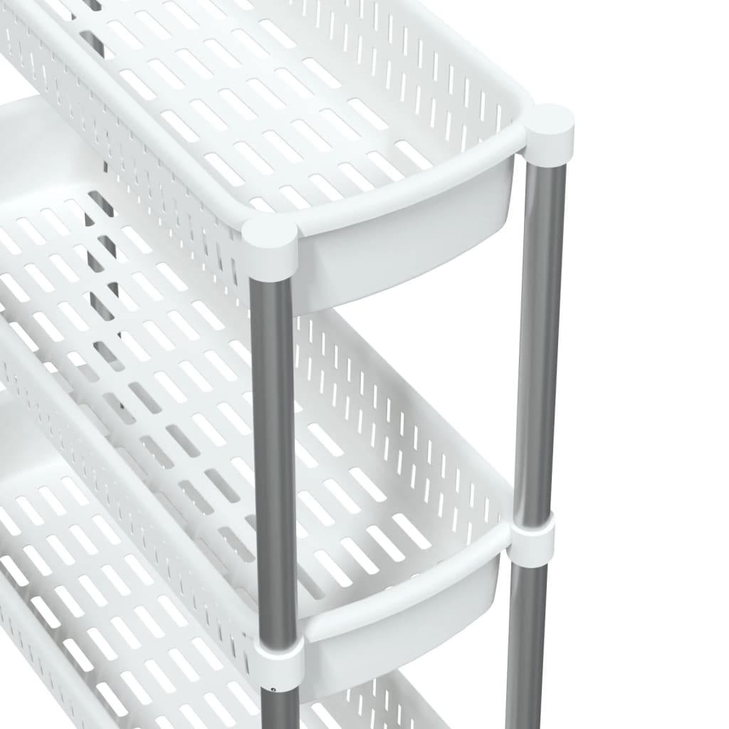 3-tier-storage-trolley-silver-and-white-aluminum-841958 At Willow and Wine USA!