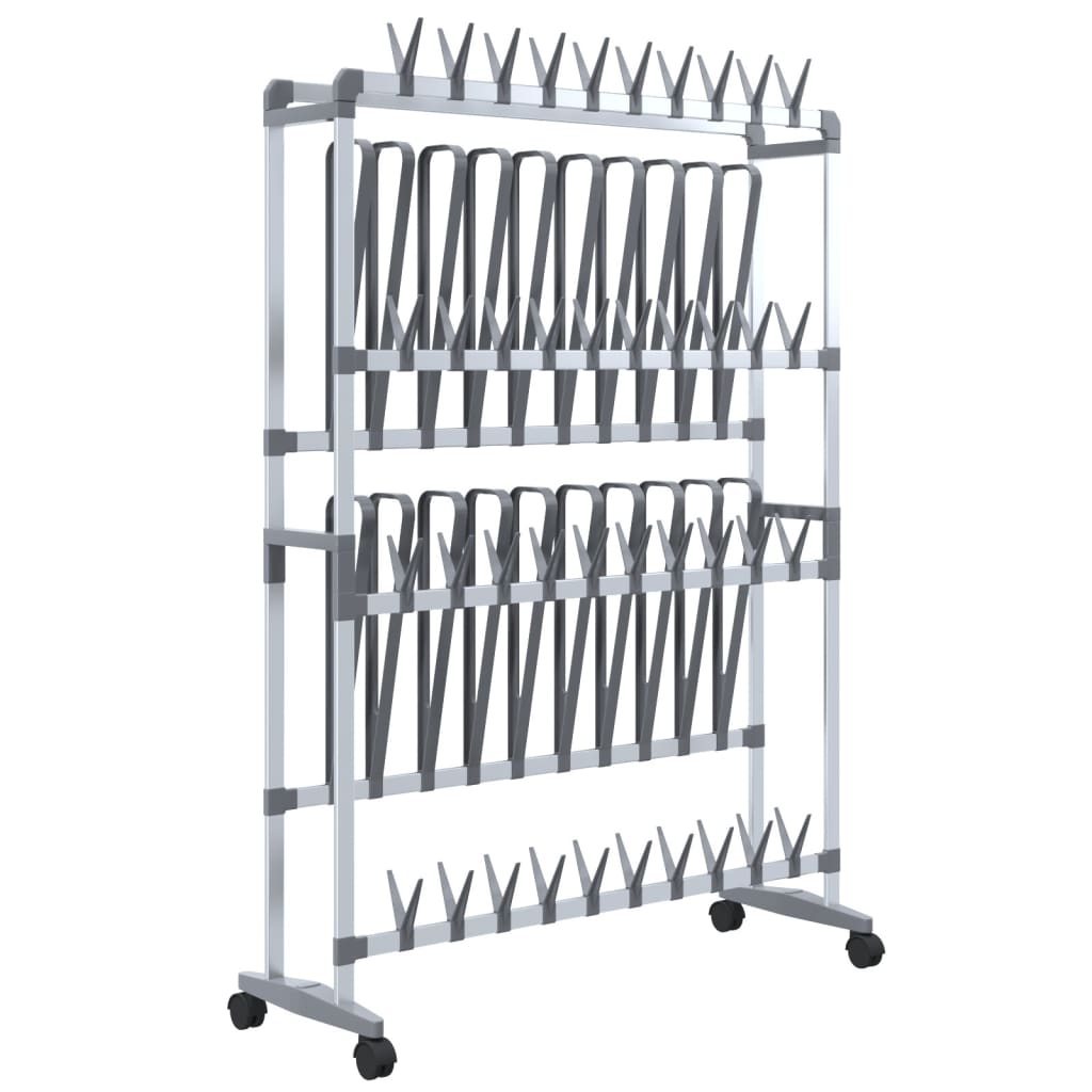 shoe-rack-with-wheels-silver-35-x10-6-x47-2-817928 At Willow and Wine USA!