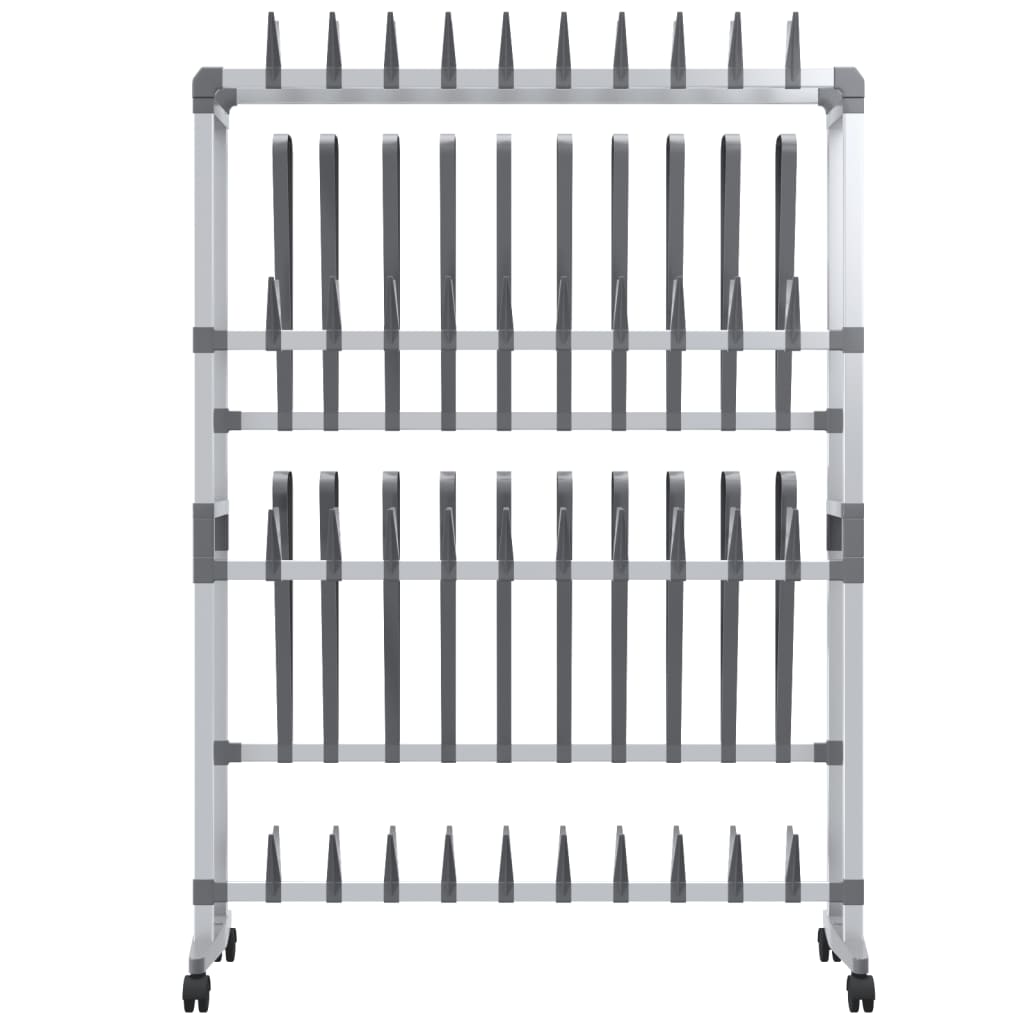 shoe-rack-with-wheels-silver-35-x10-6-x47-2-817928 At Willow and Wine USA!