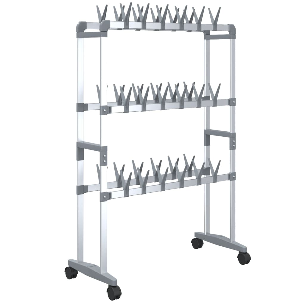 shoe-rack-with-wheels-silver-26-x10-6-x39-4-817795 At Willow and Wine USA!