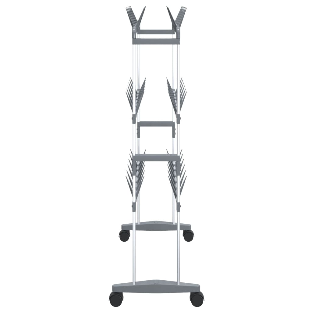 shoe-rack-with-wheels-silver-26-x10-6-x39-4-817795 At Willow and Wine USA!