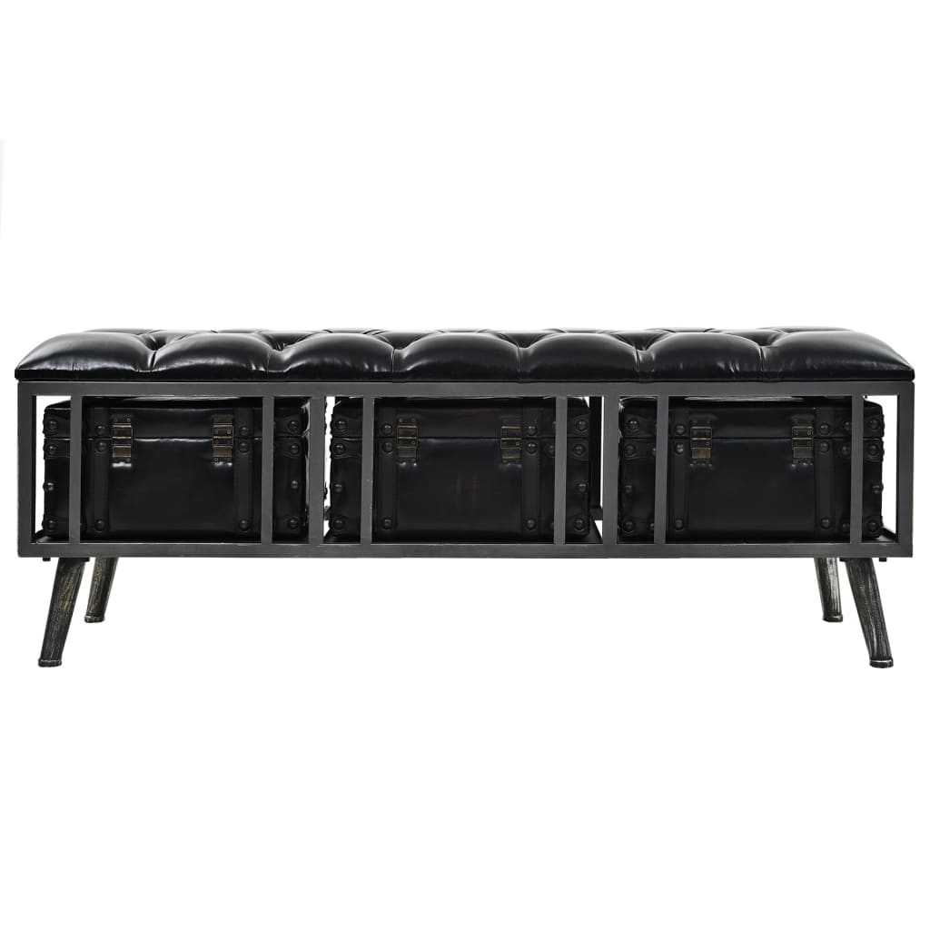 storage-bench-43-3-black-faux-leather At Willow and Wine USA!