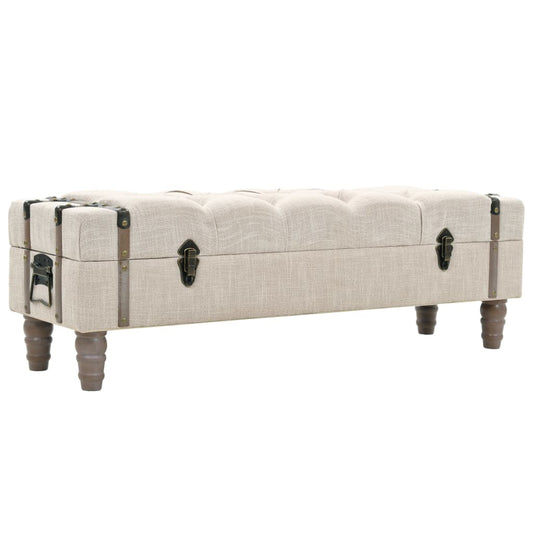 storage-bench-43-7-cream-solid-wood-fir-fabric At Willow and Wine USA!