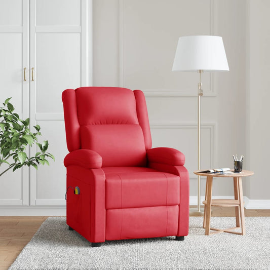 massage-chair-red-faux-leather At Willow and Wine USA!