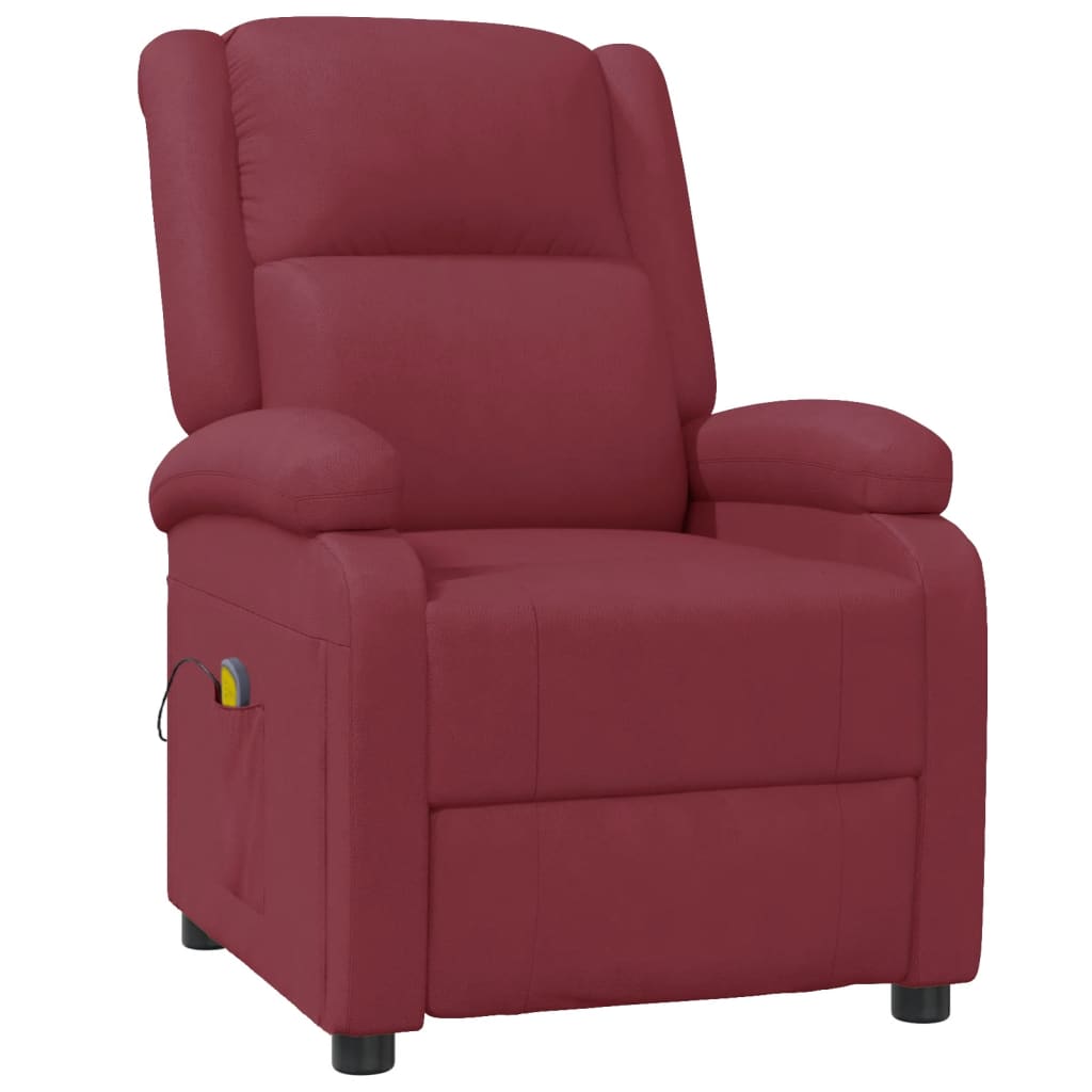 massage-chair-wine-red-faux-leather At Willow and Wine USA!