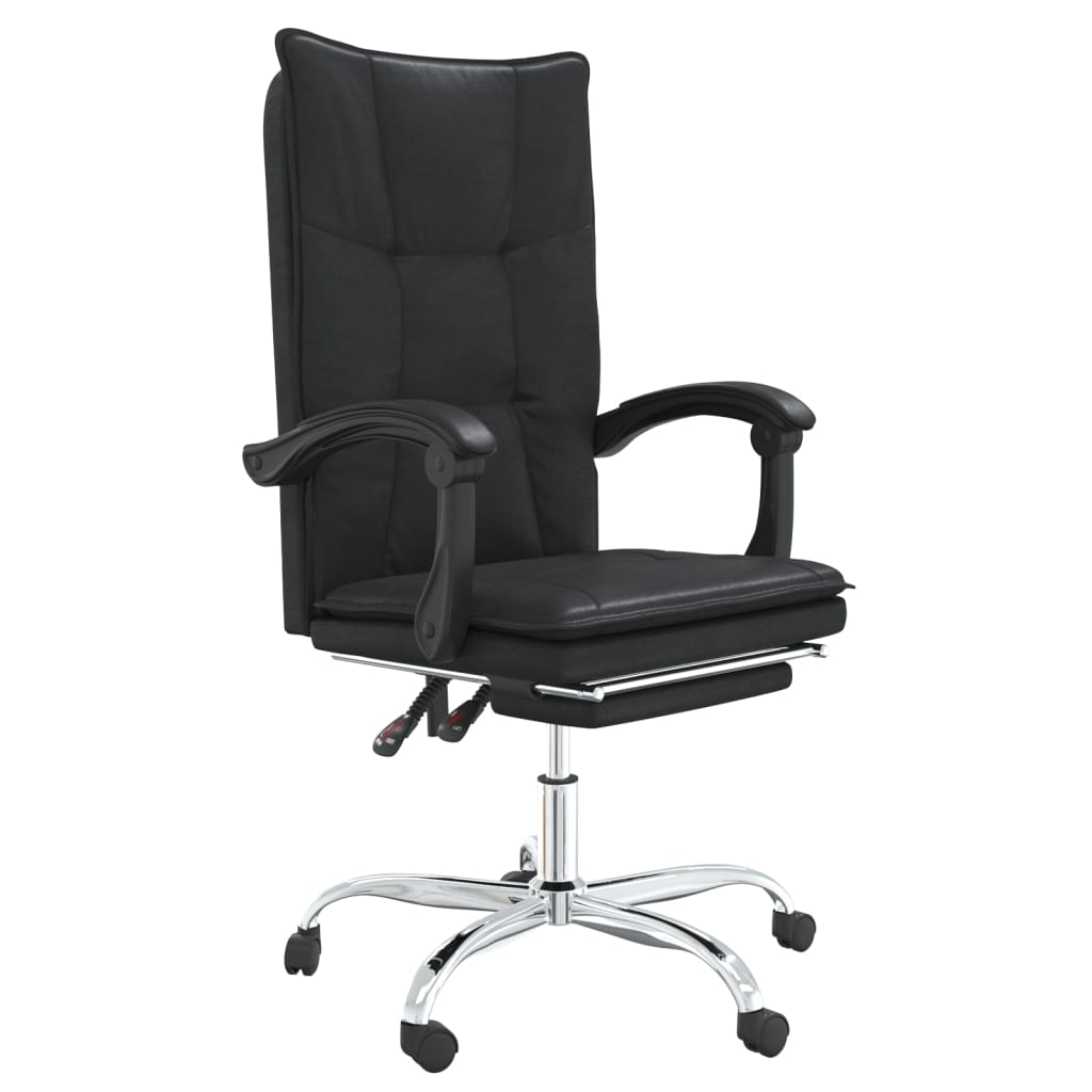 reclining-office-chair-black-faux-leather-2 At Willow and Wine USA!