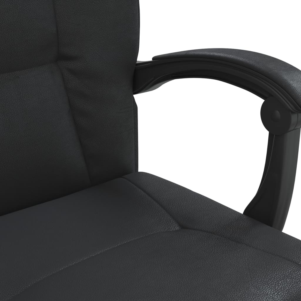 reclining-office-chair-black-faux-leather-2 At Willow and Wine USA!