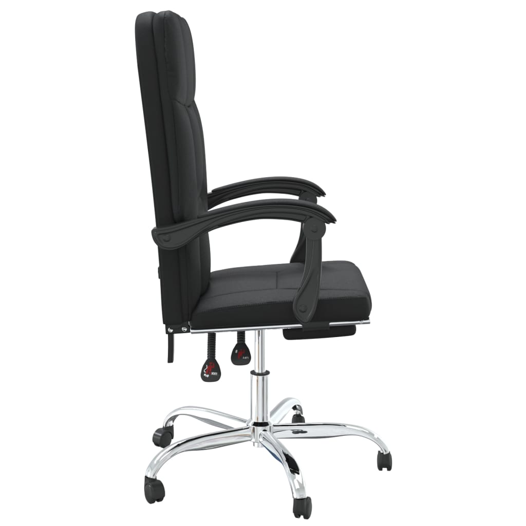 reclining-office-chair-black-faux-leather-3 At Willow and Wine USA!