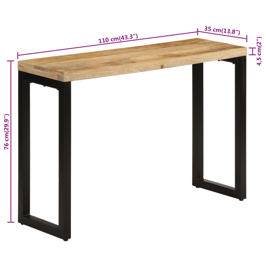 console-table-43-3-x13-8-x29-9-solid-rough-wood-mango At Willow and Wine USA!