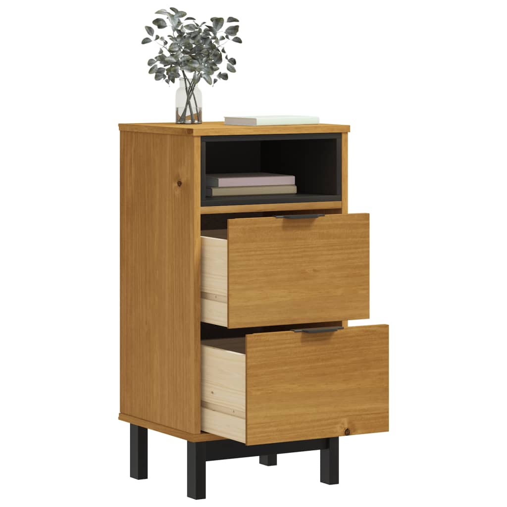 bedside-cabinet-flam-15-7-x13-8-x31-5-solid-wood-pine At Willow and Wine USA!