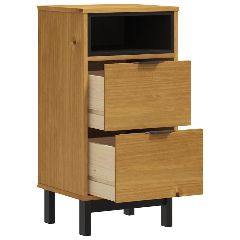 bedside-cabinet-flam-15-7-x13-8-x31-5-solid-wood-pine At Willow and Wine USA!