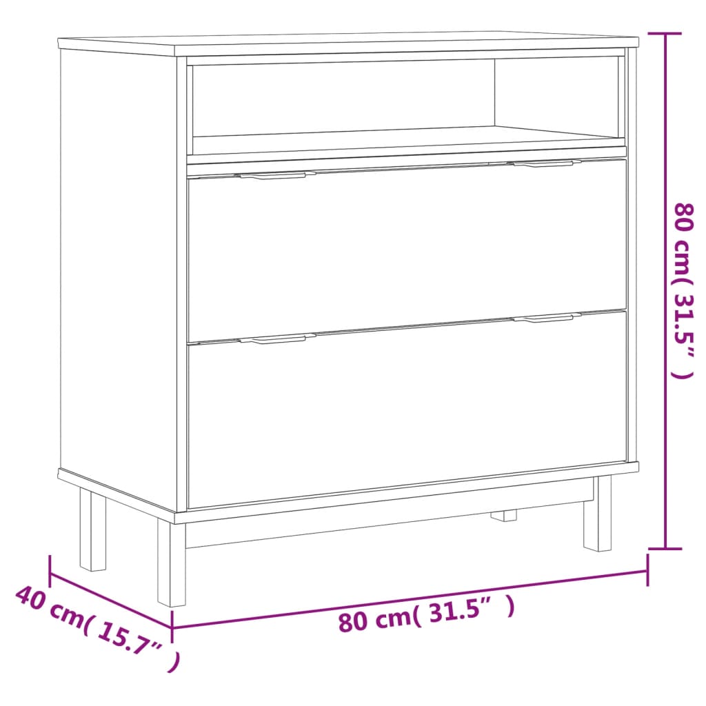 drawer-cabinet-flam-31-5-x15-7-x31-5-solid-wood-pine At Willow and Wine USA!