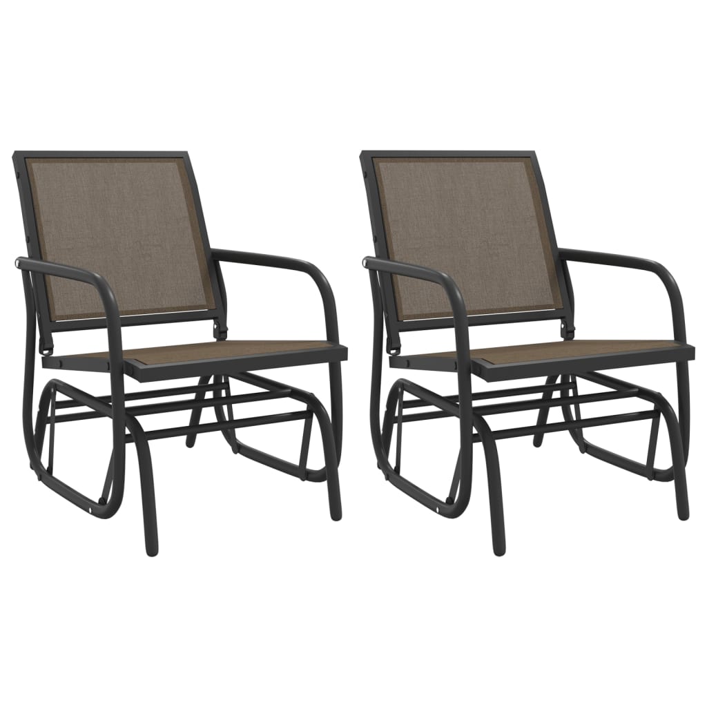 garden-glider-chairs-2-pcs-brown-24-x29-9-x34-3-textilene-steel At Willow and Wine USA!