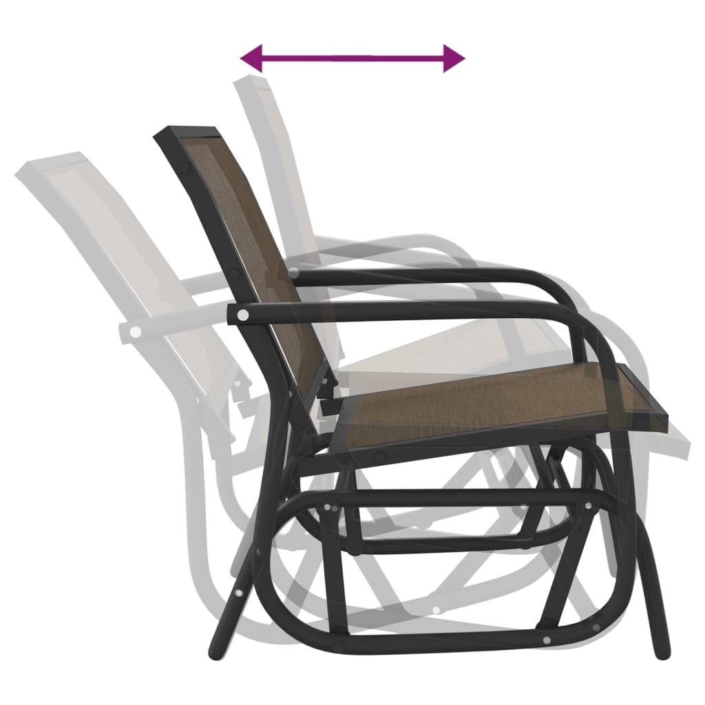 garden-glider-chairs-2-pcs-brown-24-x29-9-x34-3-textilene-steel At Willow and Wine USA!