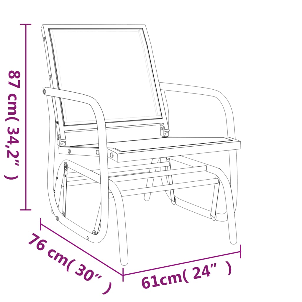 garden-glider-chairs-2-pcs-brown-24-x29-9-x34-3-textilene-steel At Willow and Wine USA!