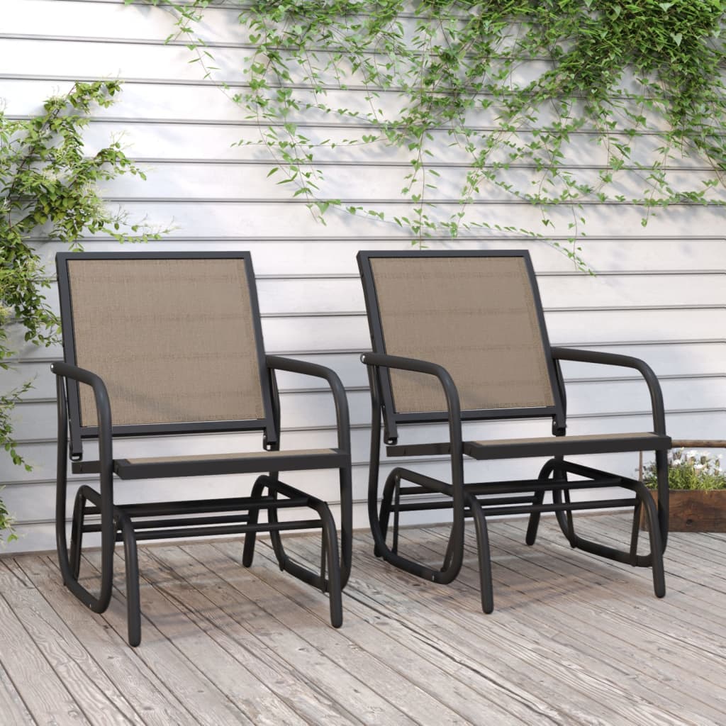 garden-glider-chairs-2-pcs-brown-24-x29-9-x34-3-textilene-steel At Willow and Wine USA!