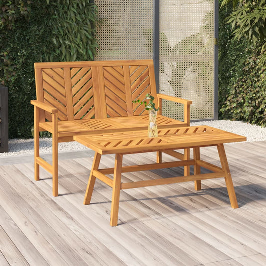 2-piece-patio-lounge-set-solid-wood-acacia At Willow and Wine USA!