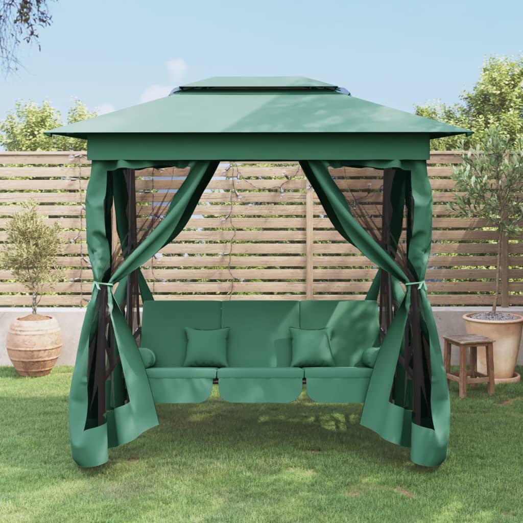 gazebo-convertible-swing-bench-coffee At Willow and Wine USA!