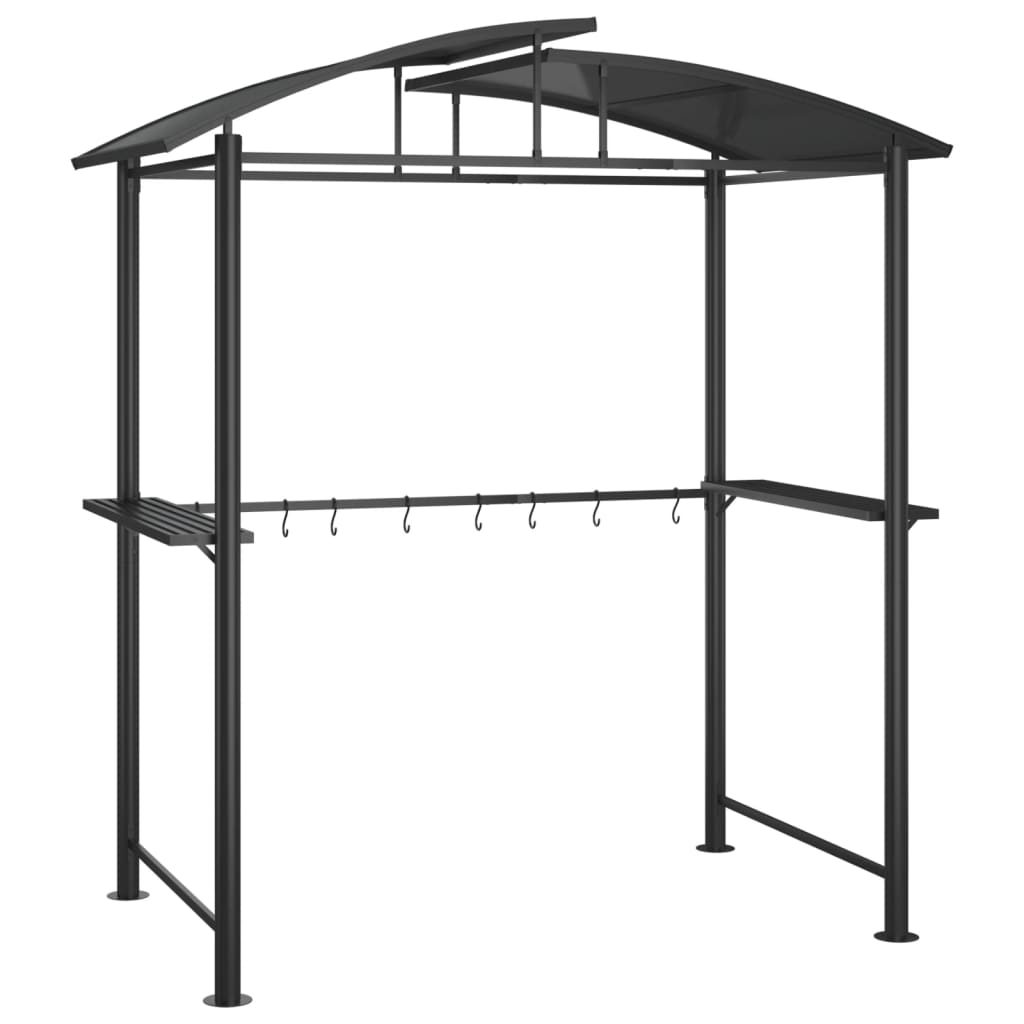 bbq-gazebo-with-side-shelves-anthracite-82-7-x44-9-x90-6-steel-885785 At Willow and Wine USA!