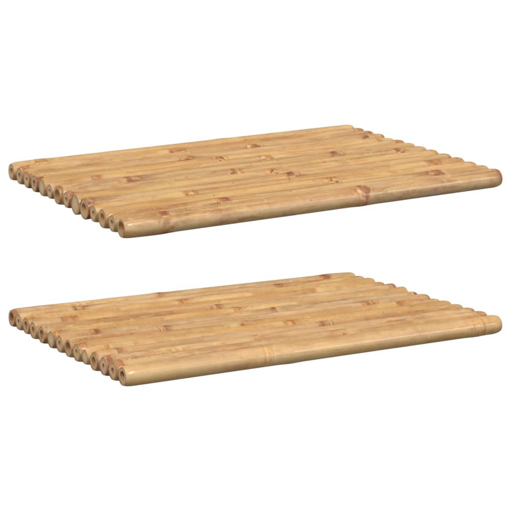 Bath Mats 2 pcs 27.6"x19.7" Bamboo