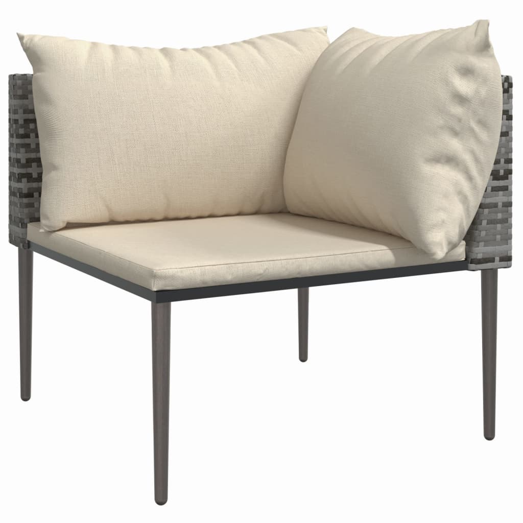 patio-corner-sofas-with-cushions-2-pcs-gray-poly-rattan At Willow and Wine USA!