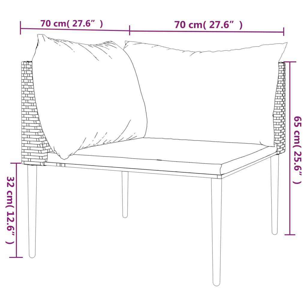 patio-corner-sofa-with-cushions-gray-poly-rattan At Willow and Wine USA!