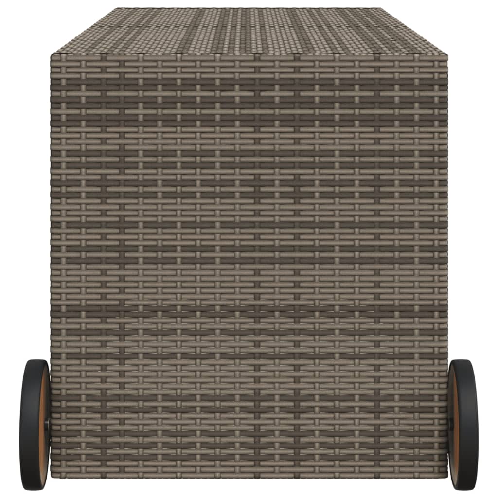 garden-storage-box-with-wheels-gray-74-8-gal-poly-rattan At Willow and Wine USA!