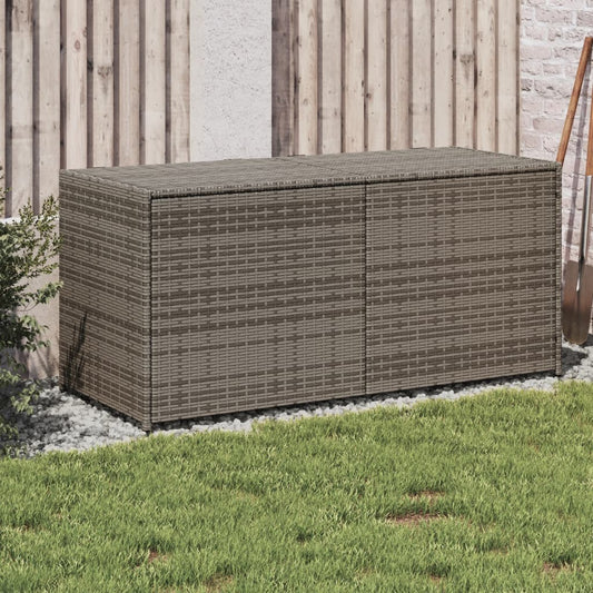 garden-storage-box-gray-74-8-gal-poly-rattan At Willow and Wine USA!