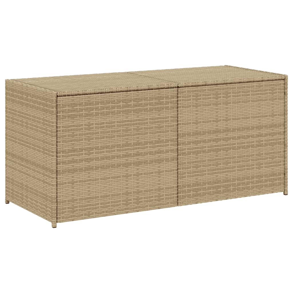 garden-storage-box-mix-beige-74-8-gal-poly-rattan At Willow and Wine USA!