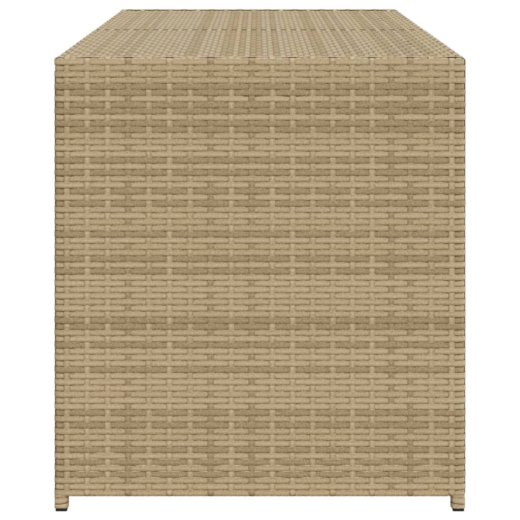 garden-storage-box-mix-beige-74-8-gal-poly-rattan At Willow and Wine USA!