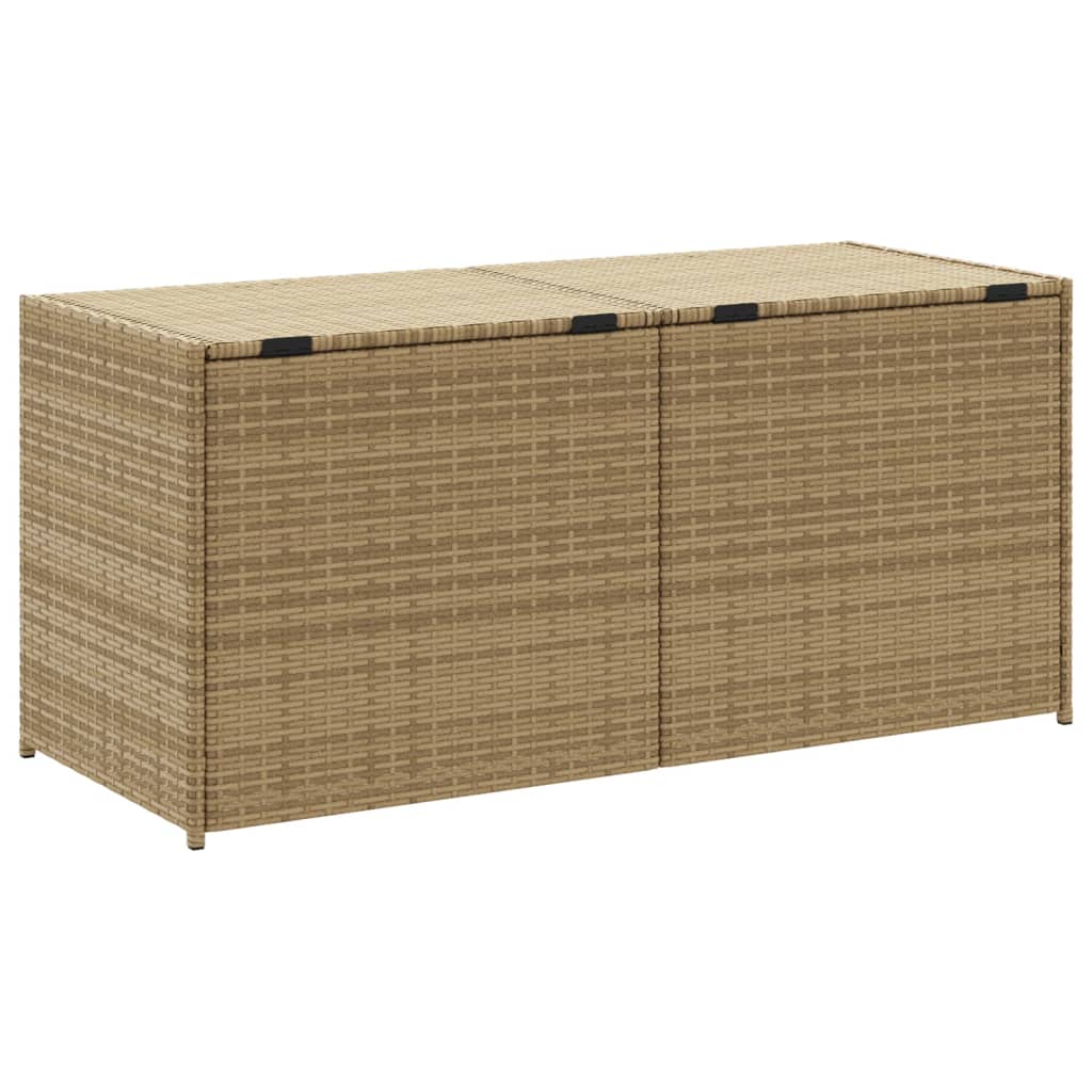 garden-storage-box-mix-beige-74-8-gal-poly-rattan At Willow and Wine USA!