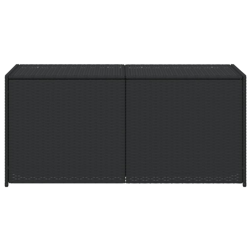 garden-storage-box-black-74-8-gal-poly-rattan At Willow and Wine USA!