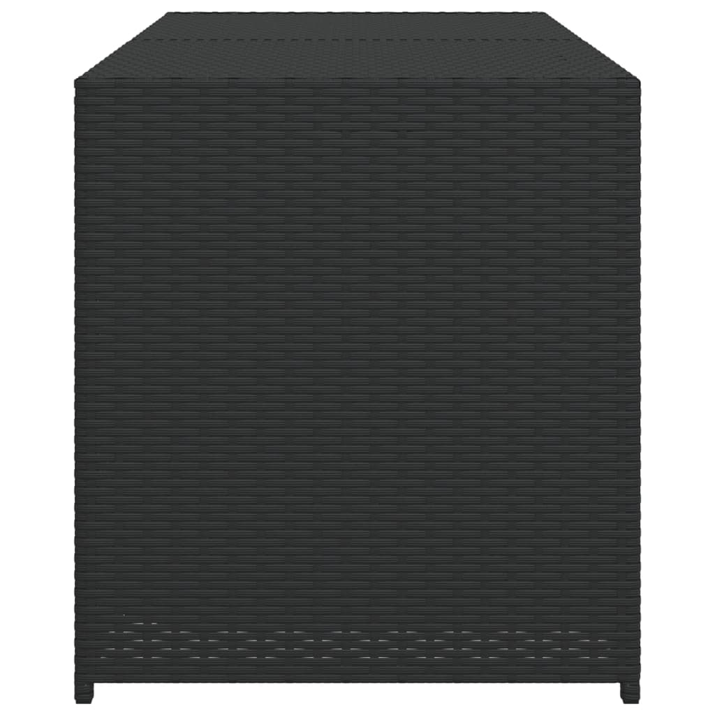 garden-storage-box-black-74-8-gal-poly-rattan At Willow and Wine USA!